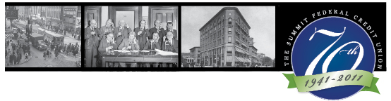Image of historical photos arranged like a file strip