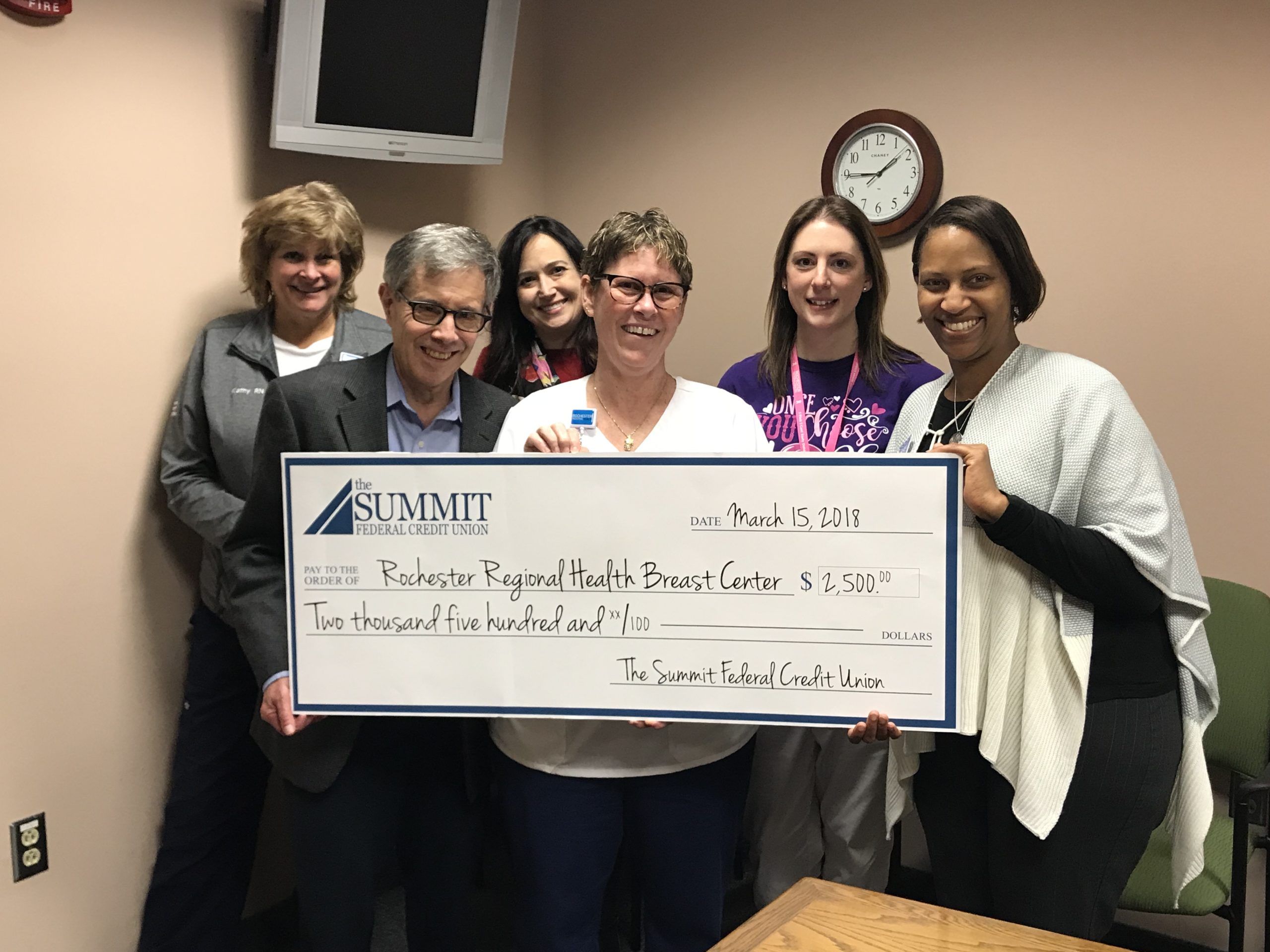 Feature Image of Wine & Chocolate Funds Presented to Rochester Regional Breast Center