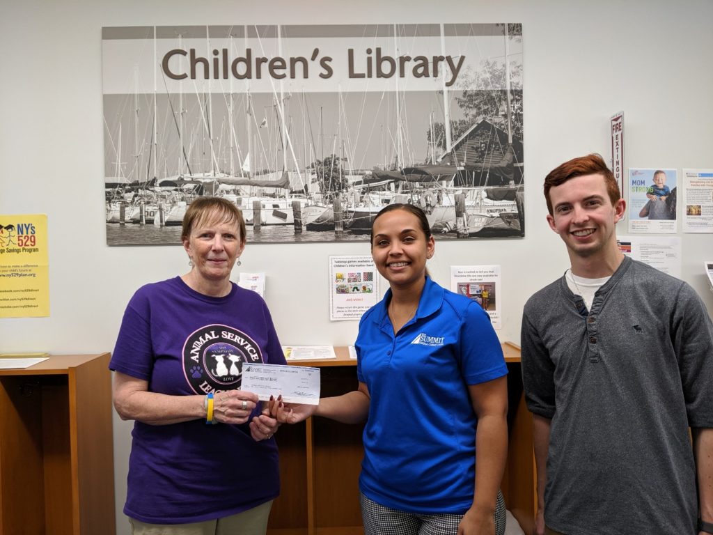 Irondequoit Public Library and The Summit check presentation