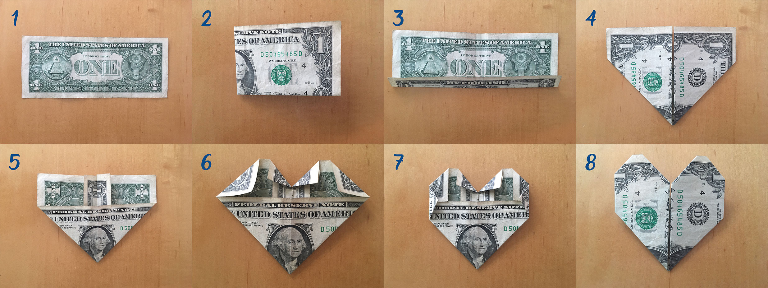 dollar bill origami