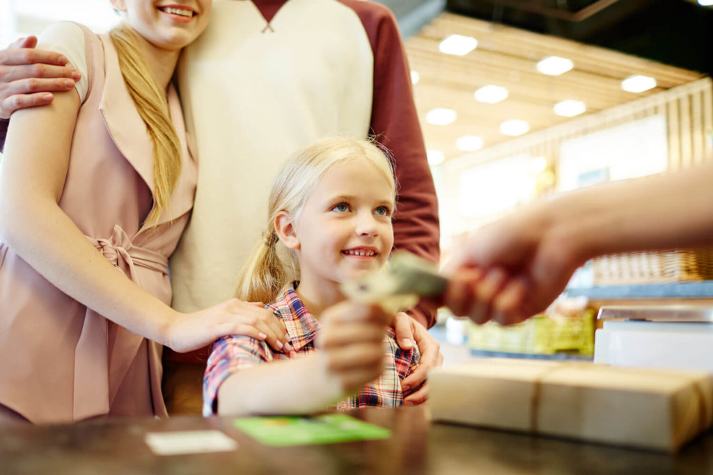 child making transaction