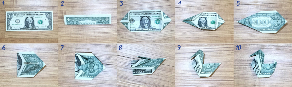 Dollar Origami Duck