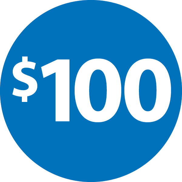 circle with $100 money market/money max promo incentive