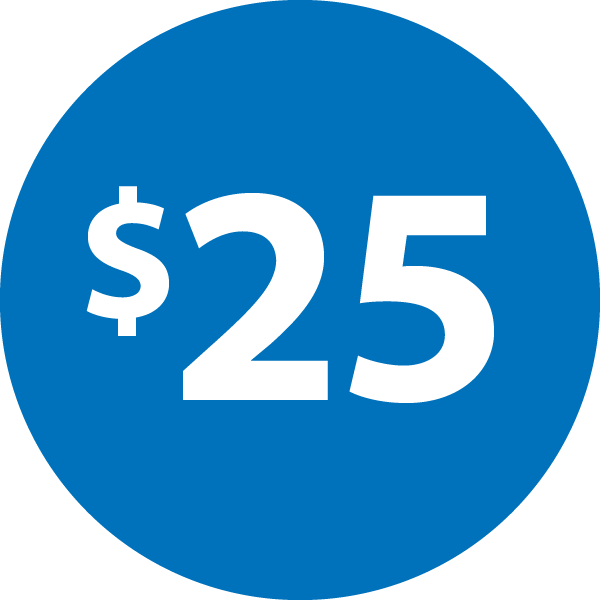 circle with $25 money market/money max promo incentive